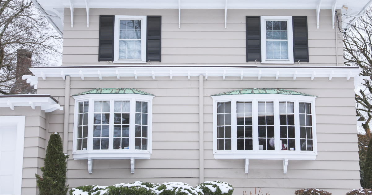 winter windows exterior