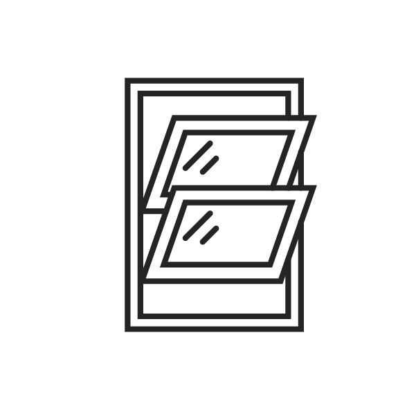 Icon showing replacement windows for residential homes